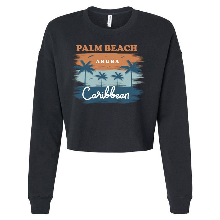 Palm Beach Aruba Cropped Pullover Crew