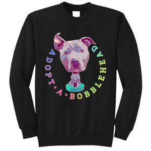 Pit Bull Adopt Rescue Graphic Oversized Sweatshirt