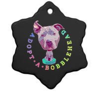 Pit Bull Adopt Rescue Graphic Oversized Ceramic Star Ornament