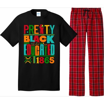 Pretty Black and Educated I Am The Strong African Queen Pajama Set