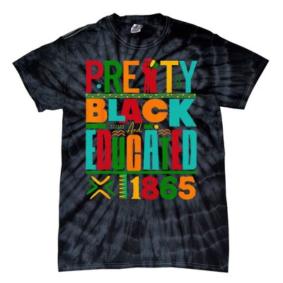 Pretty Black and Educated I Am The Strong African Queen Tie-Dye T-Shirt