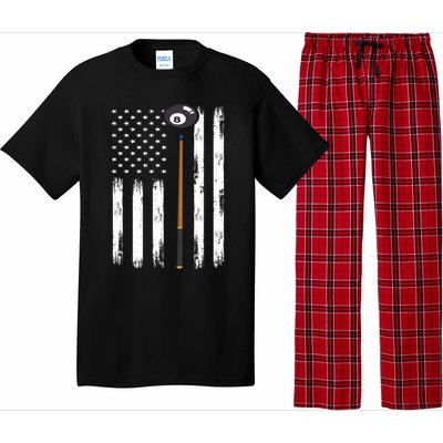 Patriotic Billiards American Flag Billiard Pool Player Gift Pajama Set