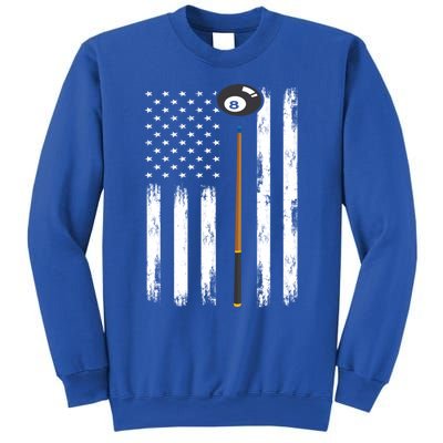 Patriotic Billiards American Flag Billiard Pool Player Gift Sweatshirt