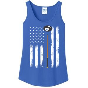 Patriotic Billiards American Flag Billiard Pool Player Gift Ladies Essential Tank