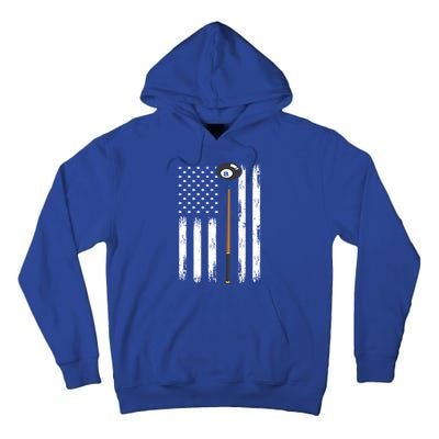 Patriotic Billiards American Flag Billiard Pool Player Gift Tall Hoodie