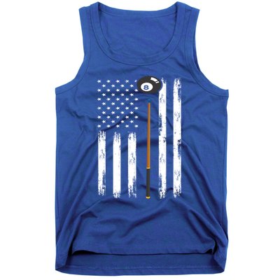 Patriotic Billiards American Flag Billiard Pool Player Gift Tank Top