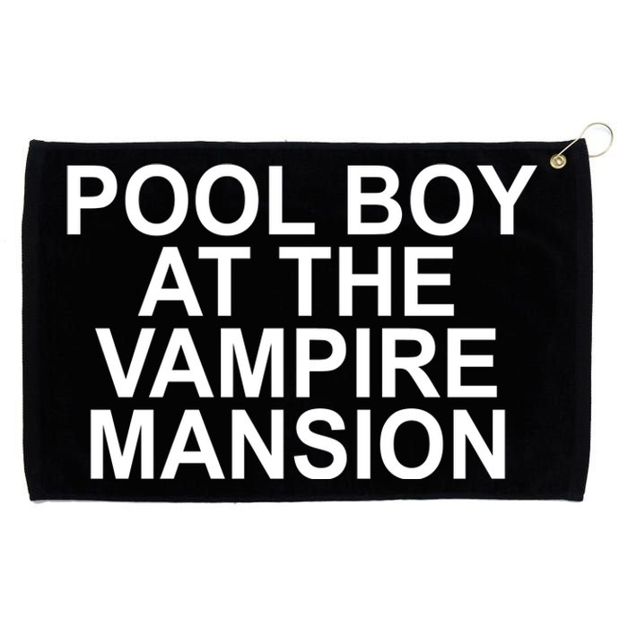 Pool Boy At The Vampire Mansion Grommeted Golf Towel