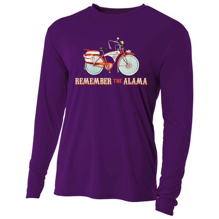 Peewees Big Adventure Remember The Alamo 90s 80s Cult Movie Cooling Performance Long Sleeve Crew