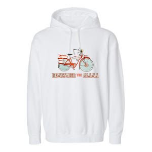 Peewees Big Adventure Remember The Alamo 90s 80s Cult Movie Garment-Dyed Fleece Hoodie