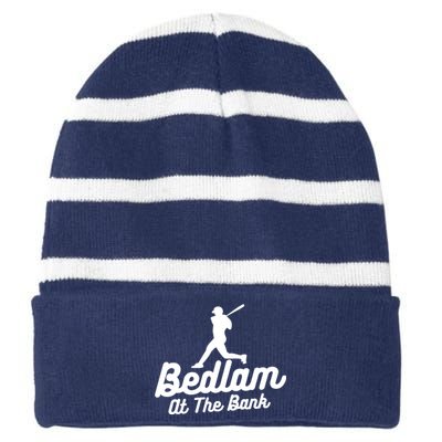 Philly Bedlam At The Bank Philadelphia Phillies Baseball Striped Beanie with Solid Band