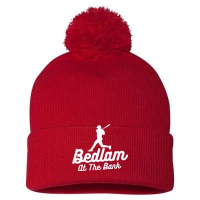 Philly Bedlam At The Bank Philadelphia Phillies Baseball Pom Pom 12in Knit Beanie