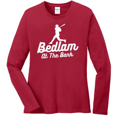 Philly Bedlam At The Bank Philadelphia Phillies Baseball Ladies Long Sleeve Shirt