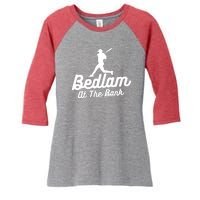 Philly Bedlam At The Bank Philadelphia Phillies Baseball Women's Tri-Blend 3/4-Sleeve Raglan Shirt