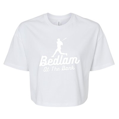 Philly Bedlam At The Bank Philadelphia Phillies Baseball Bella+Canvas Jersey Crop Tee