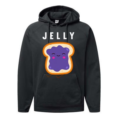 Peanut Butter And Jelly Best Friend Matching Performance Fleece Hoodie