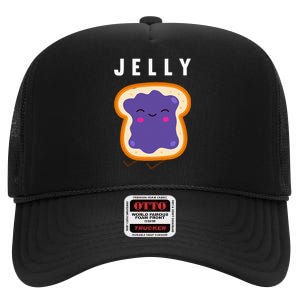 Peanut Butter And Jelly Best Friend Matching High Crown Mesh Back Trucker Hat