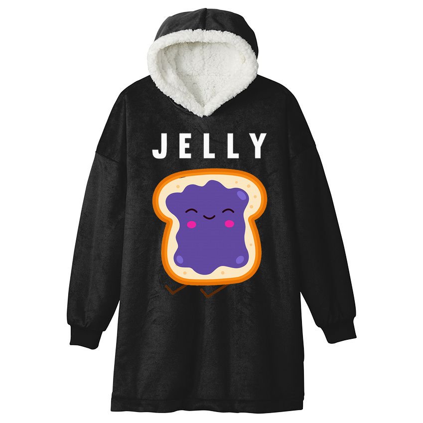 Peanut Butter And Jelly Best Friend Matching Hooded Wearable Blanket