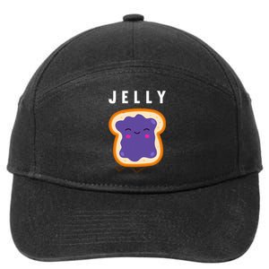 Peanut Butter And Jelly Best Friend Matching 7-Panel Snapback Hat