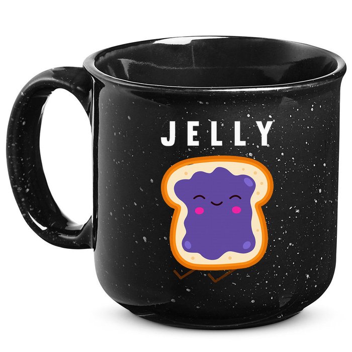 Peanut Butter And Jelly Best Friend Matching 15oz Campfire Ceramic Mug