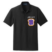 Peanut Butter And Jelly Best Friend Matching Dry Zone Grid Polo