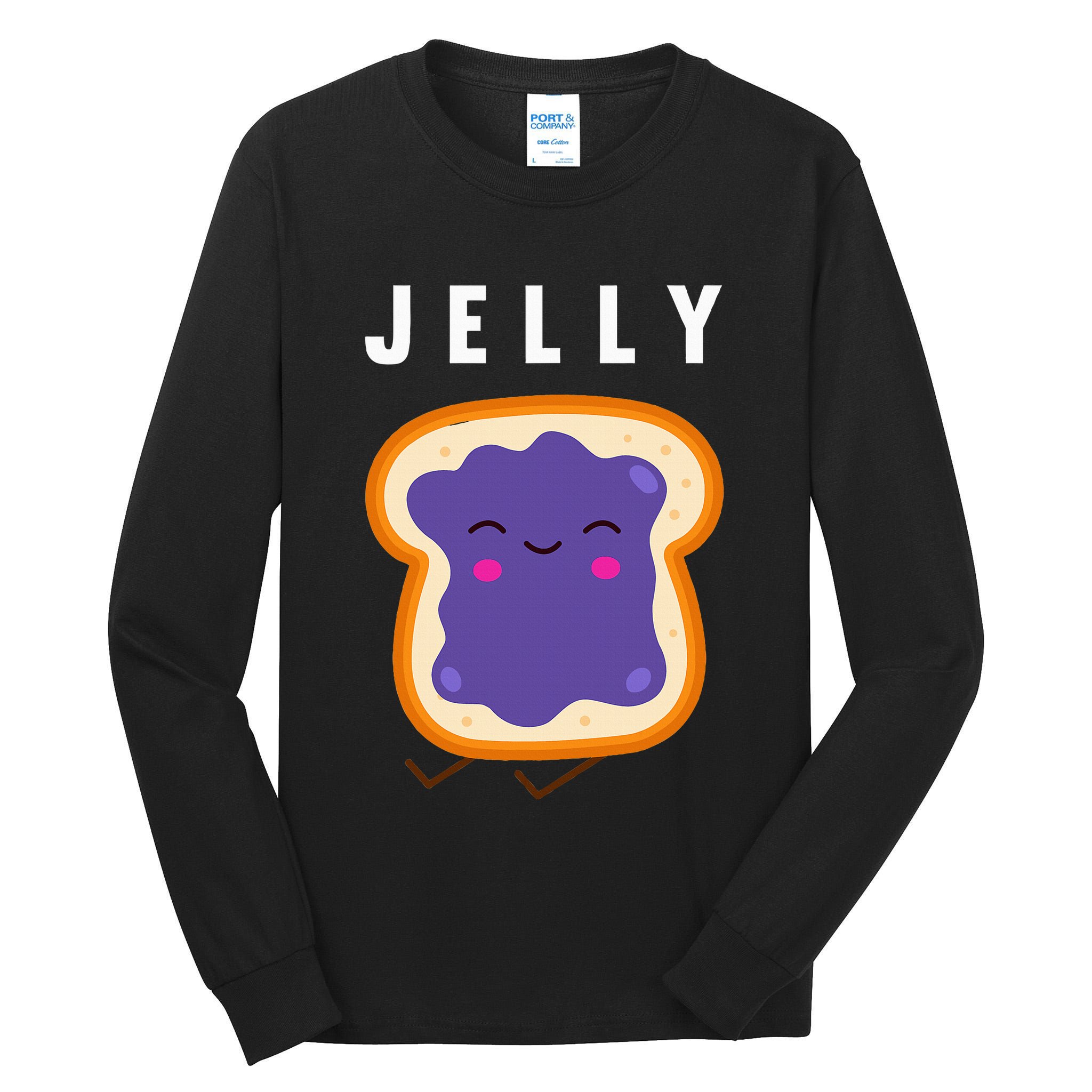 Peanut Butter And Jelly Best Friend Matching Tall Long Sleeve T-Shirt