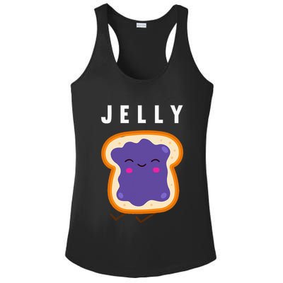 Peanut Butter And Jelly Best Friend Matching Ladies PosiCharge Competitor Racerback Tank