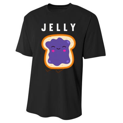 Peanut Butter And Jelly Best Friend Matching Performance Sprint T-Shirt