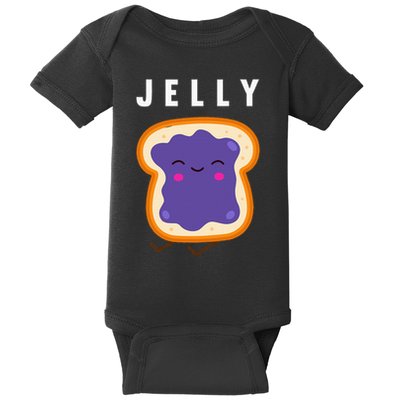 Peanut Butter And Jelly Best Friend Matching Baby Bodysuit