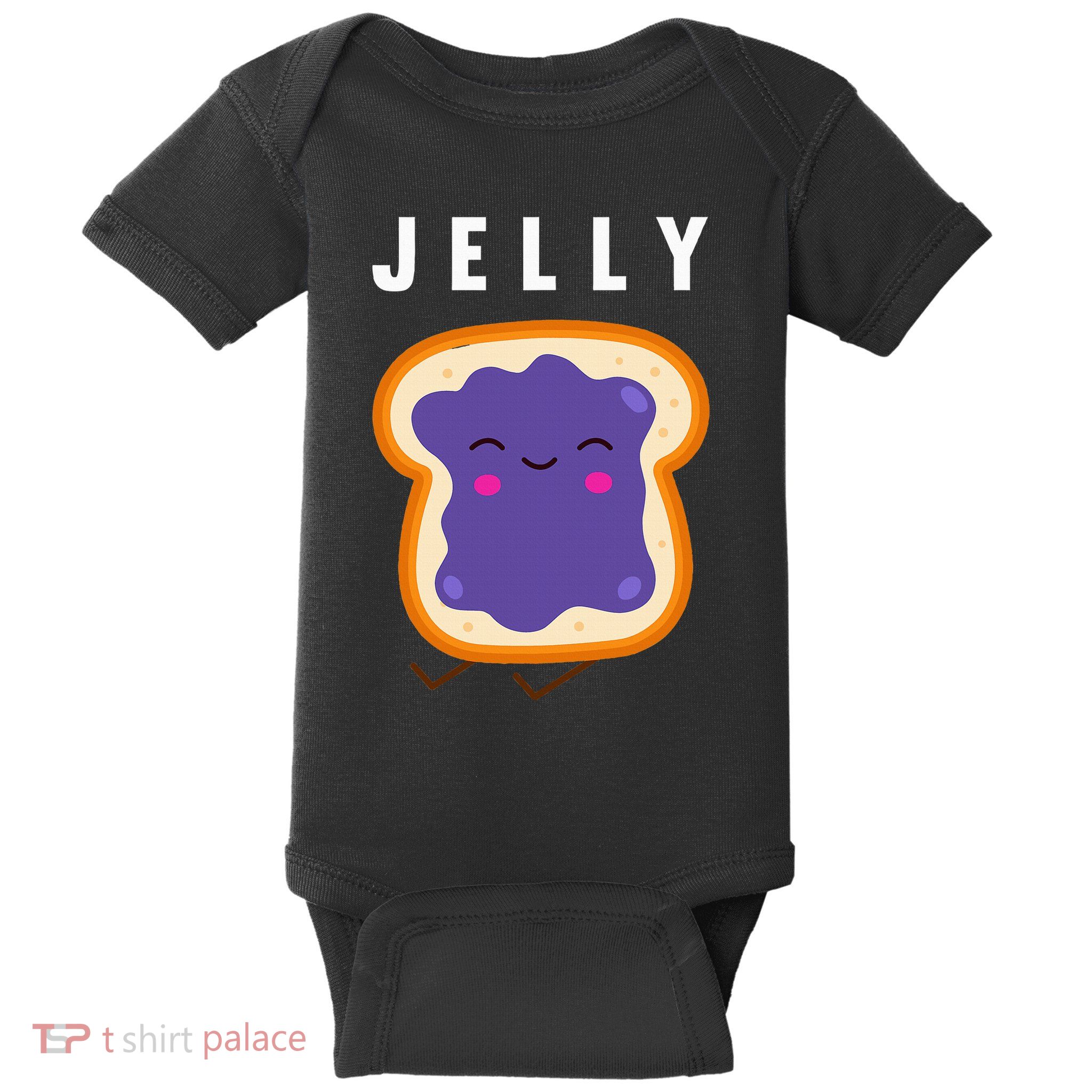 Peanut Butter And Jelly Best Friend Matching Baby Bodysuit
