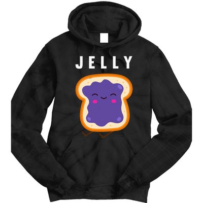 Peanut Butter And Jelly Best Friend Matching Tie Dye Hoodie