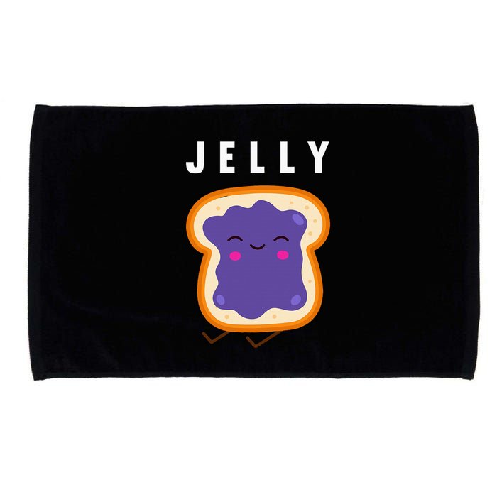 Peanut Butter And Jelly Best Friend Matching Microfiber Hand Towel