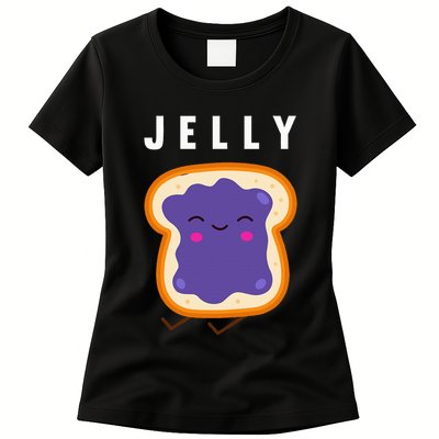 Peanut Butter And Jelly Best Friend Matching Womens T-Shirt