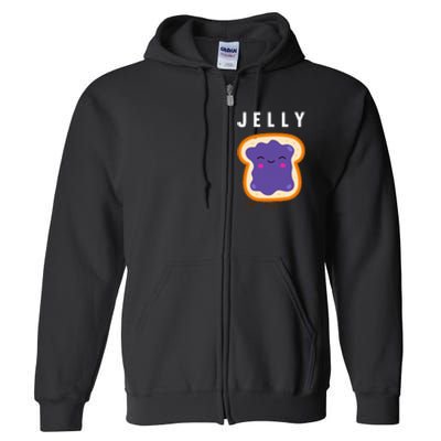 Peanut Butter And Jelly Best Friend Matching Full Zip Hoodie