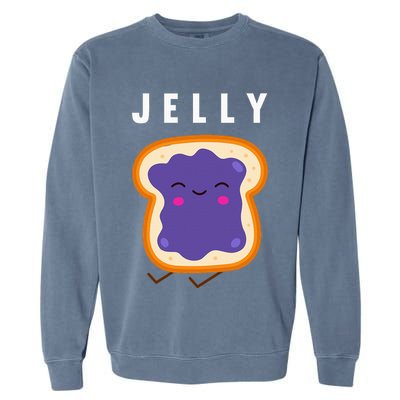 Peanut Butter And Jelly Best Friend Matching Garment-Dyed Sweatshirt