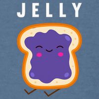 Peanut Butter And Jelly Best Friend Matching Garment-Dyed Sweatshirt