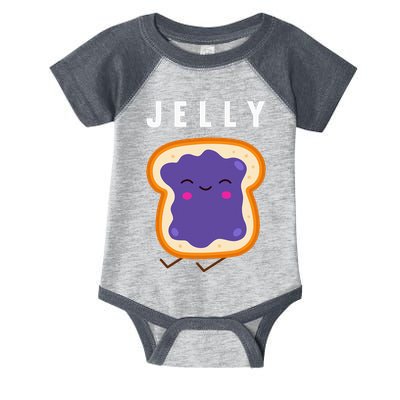 Peanut Butter And Jelly Best Friend Matching Infant Baby Jersey Bodysuit