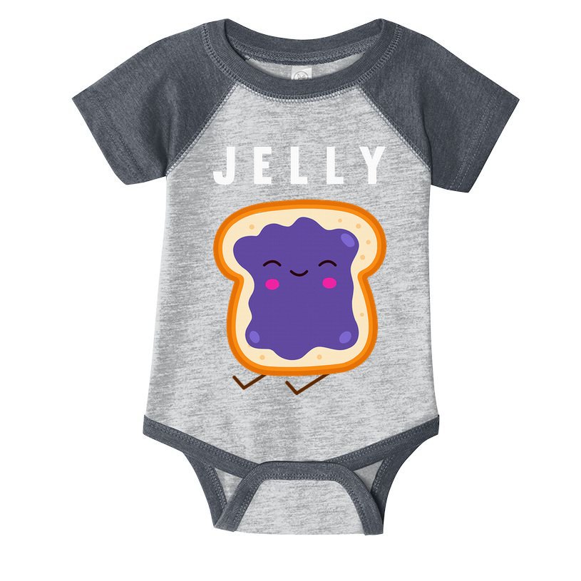 Peanut Butter And Jelly Best Friend Matching Infant Baby Jersey Bodysuit
