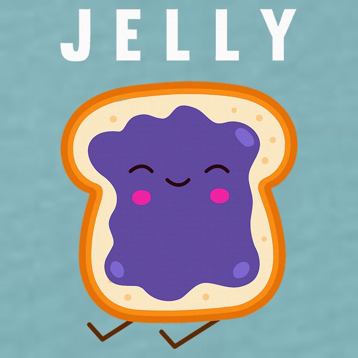 Peanut Butter And Jelly Best Friend Matching Sueded Cloud Jersey T-Shirt