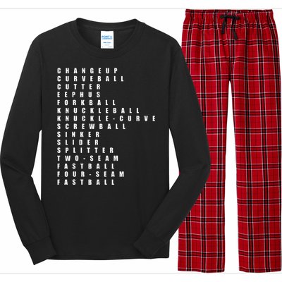 Pitcher Baseball Apparel Baseball Long Sleeve Pajama Set