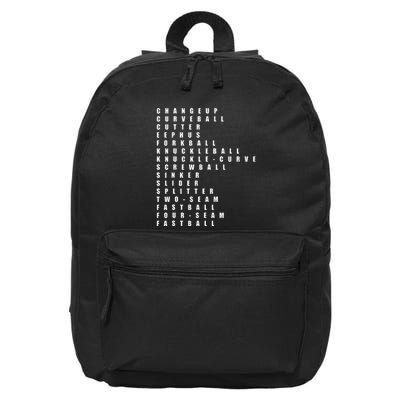 Pitcher Baseball Apparel Baseball 16 in Basic Backpack