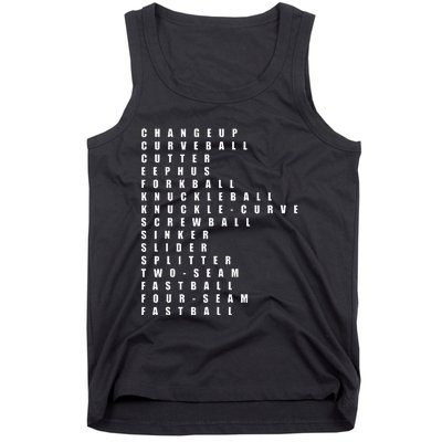 Pitcher Baseball Apparel Baseball Tank Top