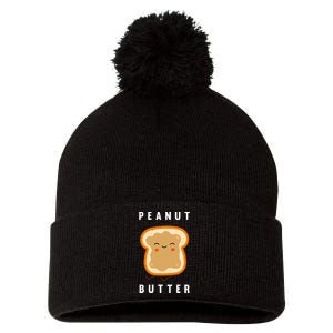 Peanut Butter And Jelly Best Friend Matching Pom Pom 12in Knit Beanie