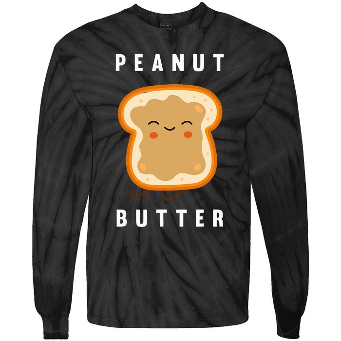 Peanut Butter And Jelly Best Friend Matching Tie-Dye Long Sleeve Shirt