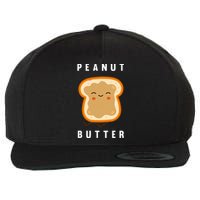 Peanut Butter And Jelly Best Friend Matching Wool Snapback Cap