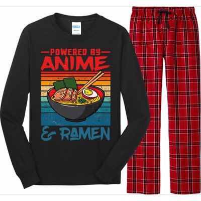 Powered By Anime & Ramen Love Anime Noodles Long Sleeve Pajama Set