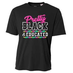 Pretty Black And Educated Black African Women Juneteenth Cooling Performance Crew T-Shirt