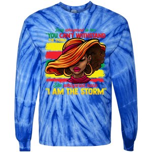 Proud Black African American Ladies Black History Month Great Gift Tie-Dye Long Sleeve Shirt