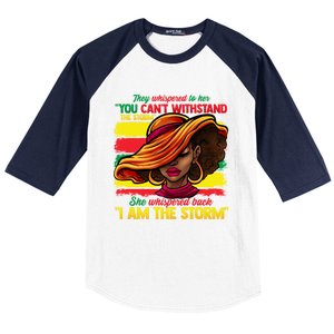 Proud Black African American Ladies Black History Month Great Gift Baseball Sleeve Shirt