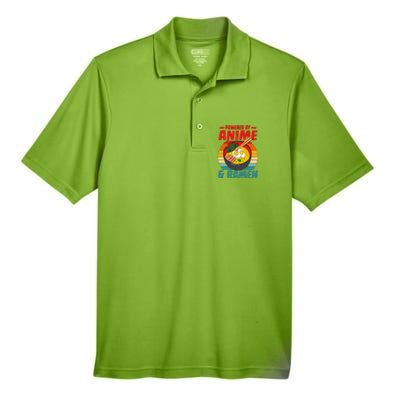 Powered By Anime & Ra Love Noodles Men's Origin Performance Pique Polo