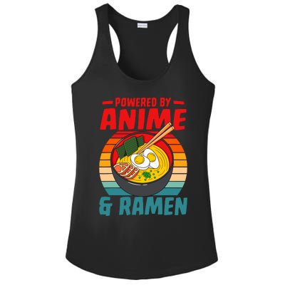 Powered By Anime & Ra Love Noodles Ladies PosiCharge Competitor Racerback Tank